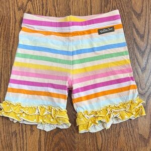 Matilda Jane Multicolor Striped Ruffle Shorts